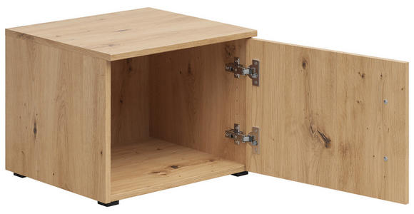 AUFSATZSCHRANK 45/35/40 cm  - Schwarz/Eiche Artisan, MODERN, Holzwerkstoff/Kunststoff (45/35/40cm) - Carryhome