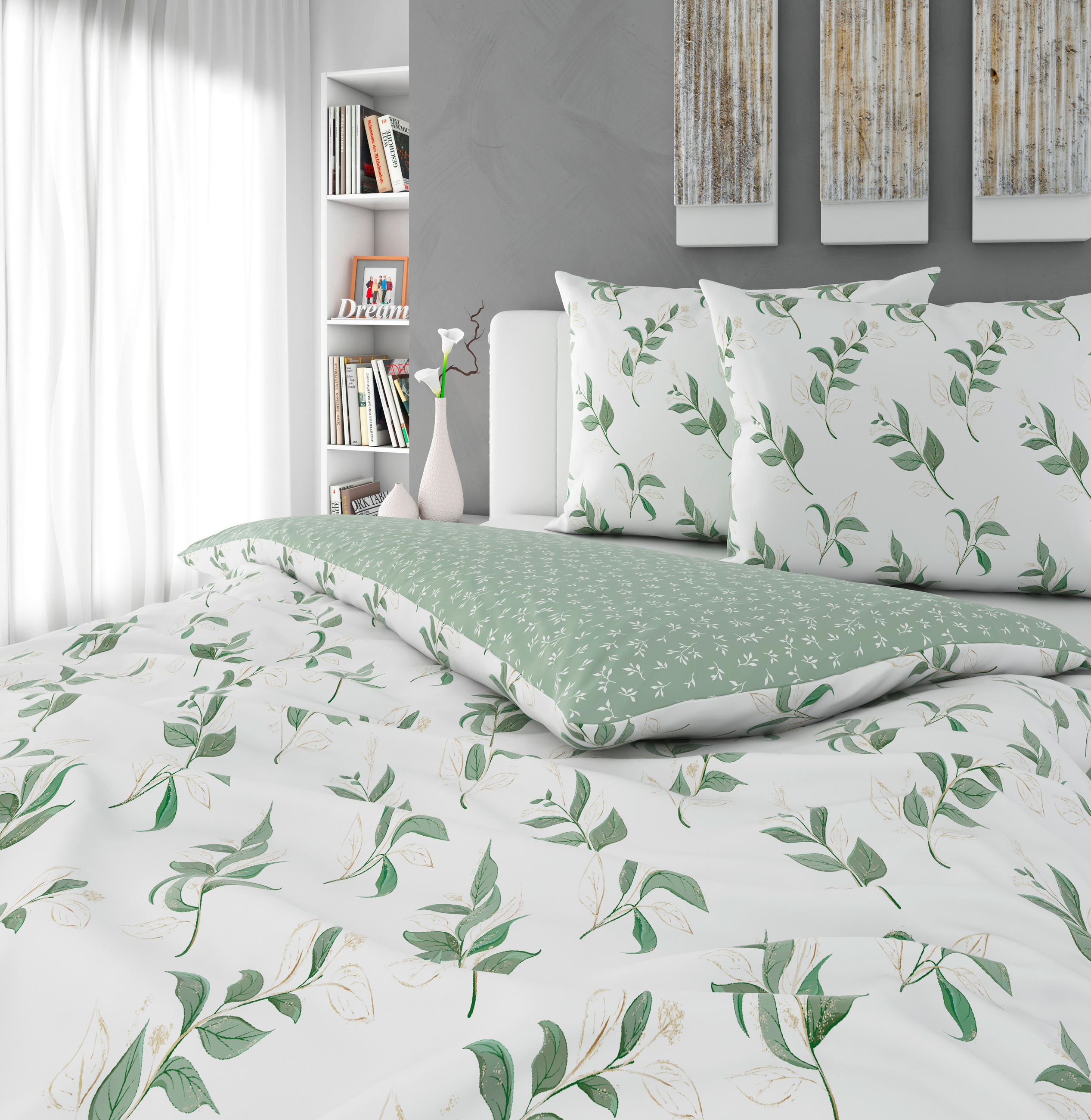POSTELJINA S DVA LICA 220/240 cm IVY - prirodne boje, Konvencionalno, tekstil (220/240cm) - Esposa