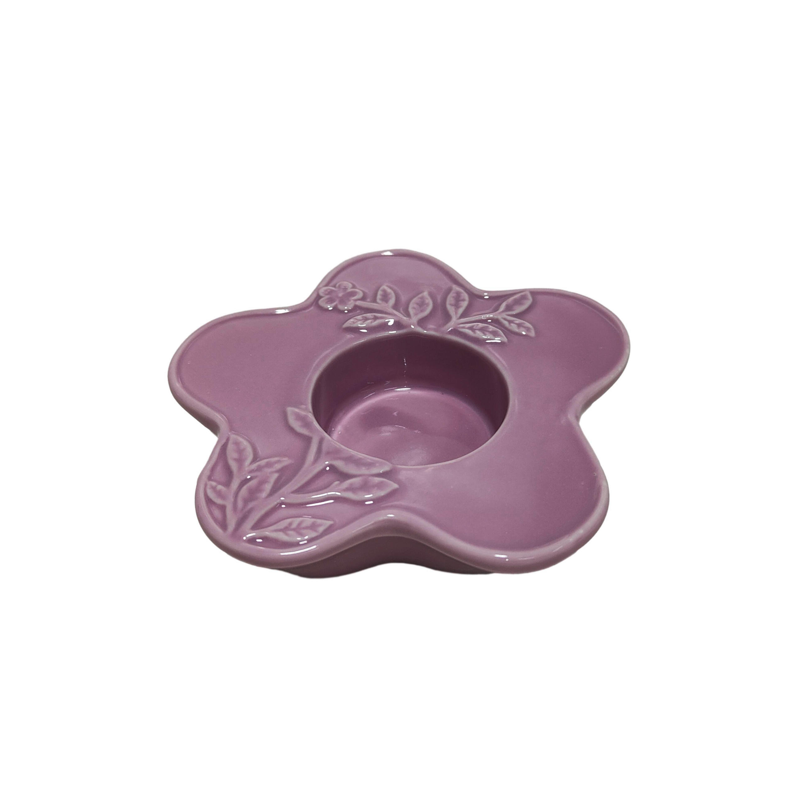 KERZENHALTER - Rosa, KONVENTIONELL, Keramik (11,3/3,5cm) - Ambia Home