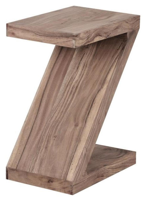 Beistelltisch Holz Z-förmig Mumbai, Akazie