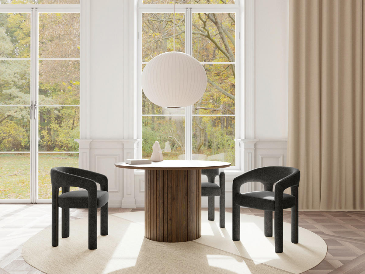 ARMLEHNSTUHL     - Dunkelgrau, Modern, Kunststoff (58/76/55cm) - MID.YOU