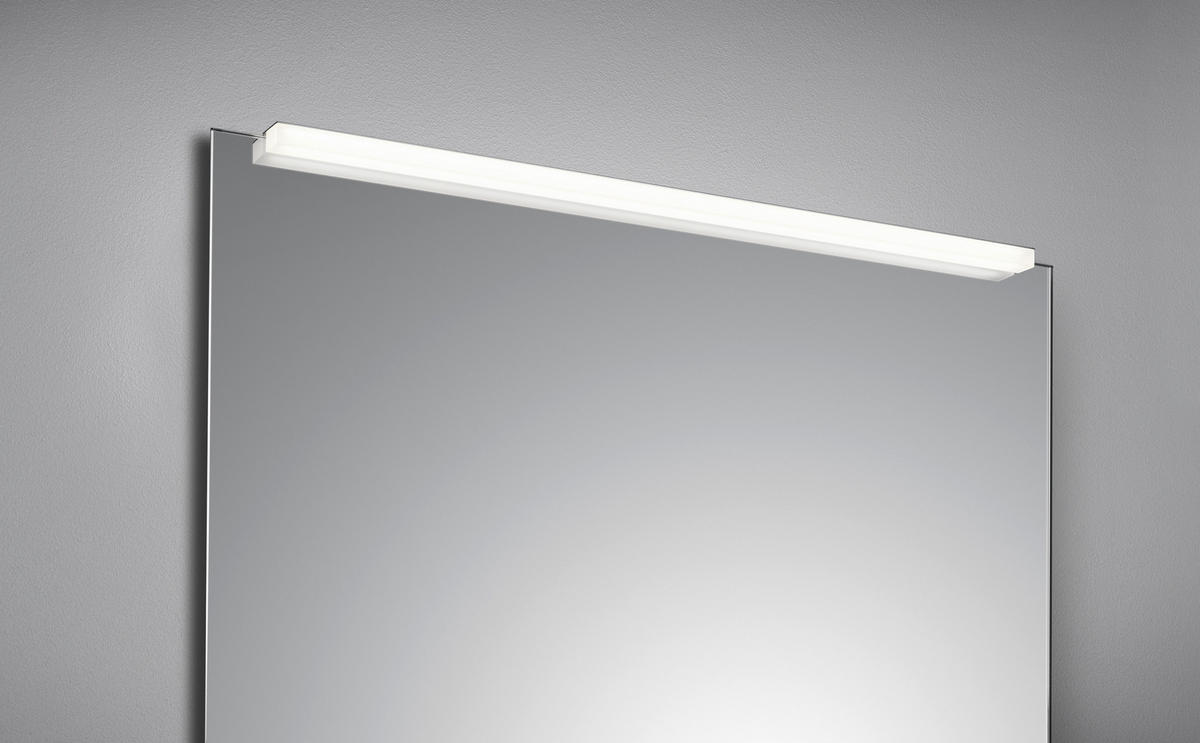 SPIEGELLEUCHTE Onta 90/2/4 cm  - Chromfarben, Design, Kunststoff/Metall (90/2/4cm) - Helestra