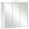 SPIEGELSCHRANK 65/62,7/16 cm  - Weiß, KONVENTIONELL, Glas/Holzwerkstoff (65/62,7/16cm) - Stylife