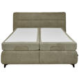 BOXSPRINGBETT 200/200 cm  in Hellgrün  - Schwarz/Hellgrün, KONVENTIONELL, Textil/Metall (200/200cm) - Dieter Knoll