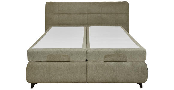 BOXSPRINGBETT 200/200 cm in Hellgrün - Schwarz/Hellgrün, KONVENTIONELL, Textil/Metall (200/200cm) - Dieter Knoll