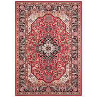 VINTAGE-TEPPICH 120/170 cm Mirkan Rot, Multicolor  - Rot/Multicolor, Basics, Kunststoff/Textil (120/170cm) - Hanse Home