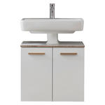 WASCHBECKENUNTERSCHRANK 60/53/33 cm  - Eichefarben/Weiß, KONVENTIONELL, Holz/Holzwerkstoff (60/53/33cm) - Xora