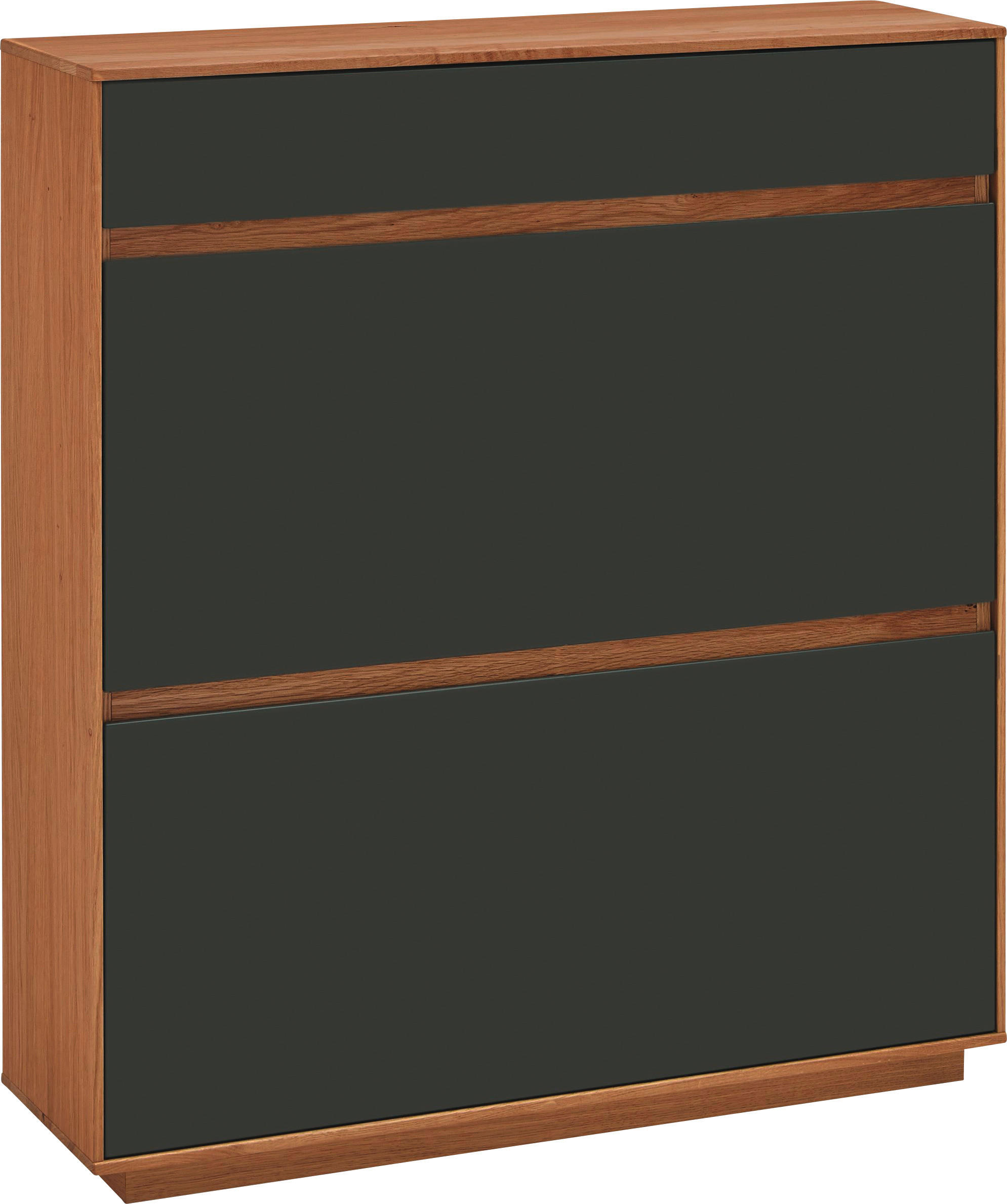 OMARA Z LOPUTAMI ZA ČEVLJE delno masivno barve hrasta, temno rjava - barve hrasta/temno rjava, Design, leseni material/les (101/111/31cm) - Novel