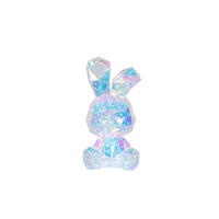 LED-DEKOLEUCHTE Hase 20/20/41 cm   - Transparent/Perlmutt, Design, Kunststoff (20/20/41cm) - Novel