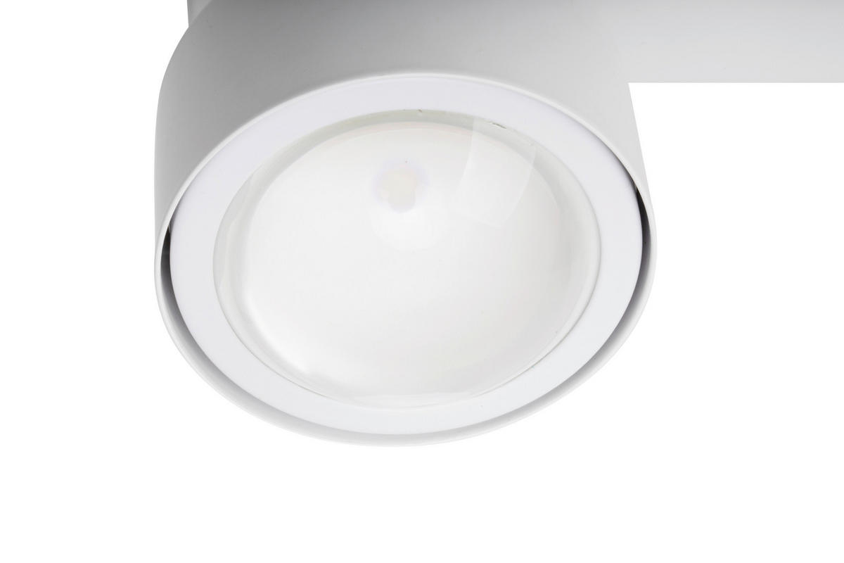 LED-STRAHLER Puk 25/8/10,8 cm   - Weiß, Design, Metall (25/8/10,8cm) - Novel