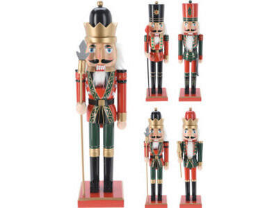 FIGURINĂ SPĂRGĂTOR DE NUCI - Basics, lemn (10.2/8.8/38cm)