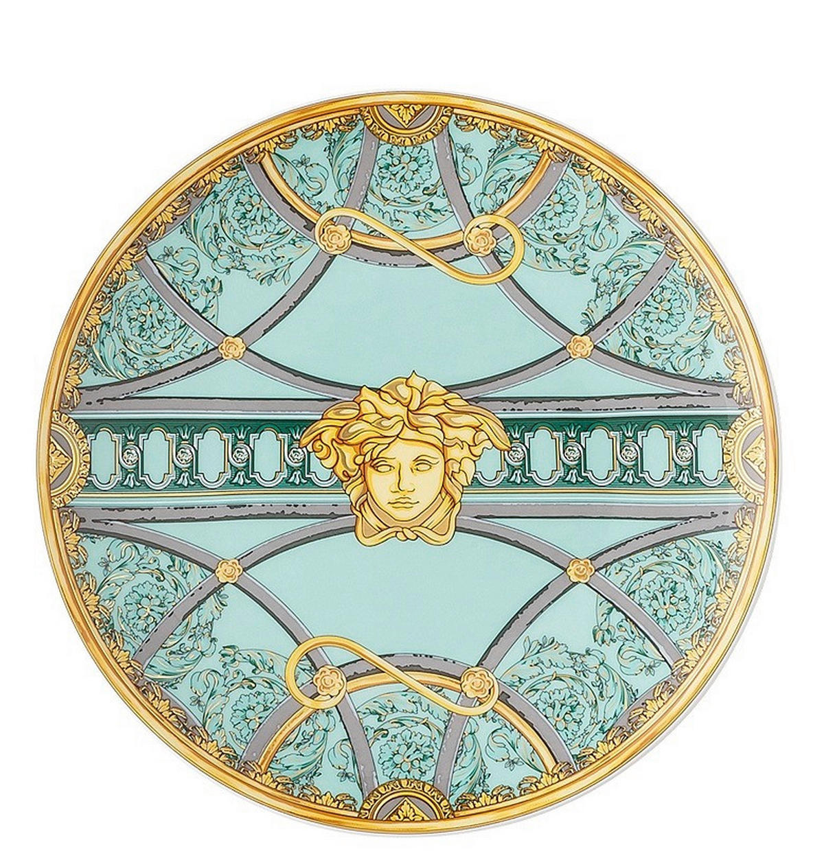 KROŽNIK - večbarvno, Basics, keramika (17cm) - Versace