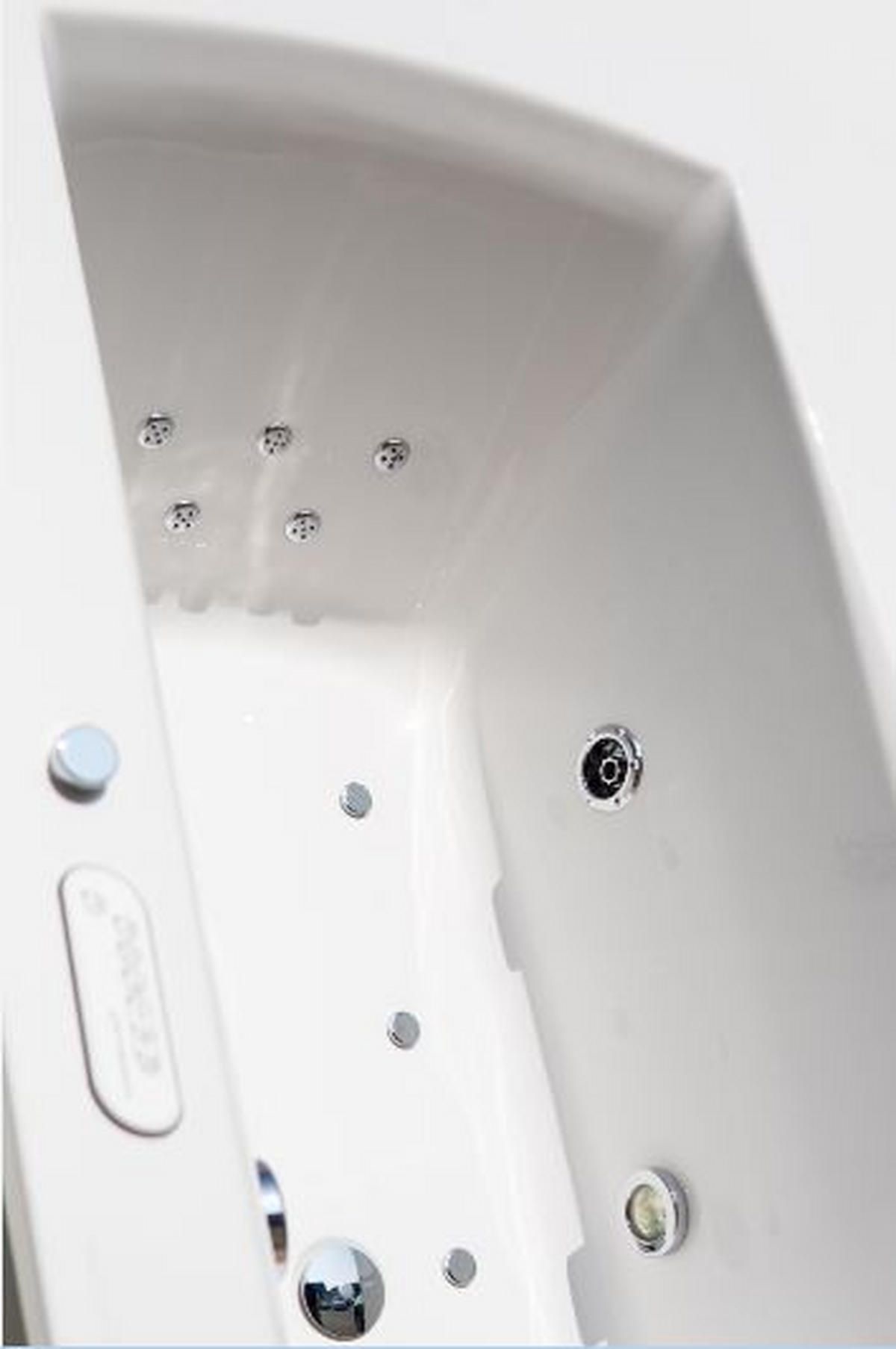 WHIRLPOOL-BADEWANNE Wandmontage   - Weiß, Basics (80/47/170cm)