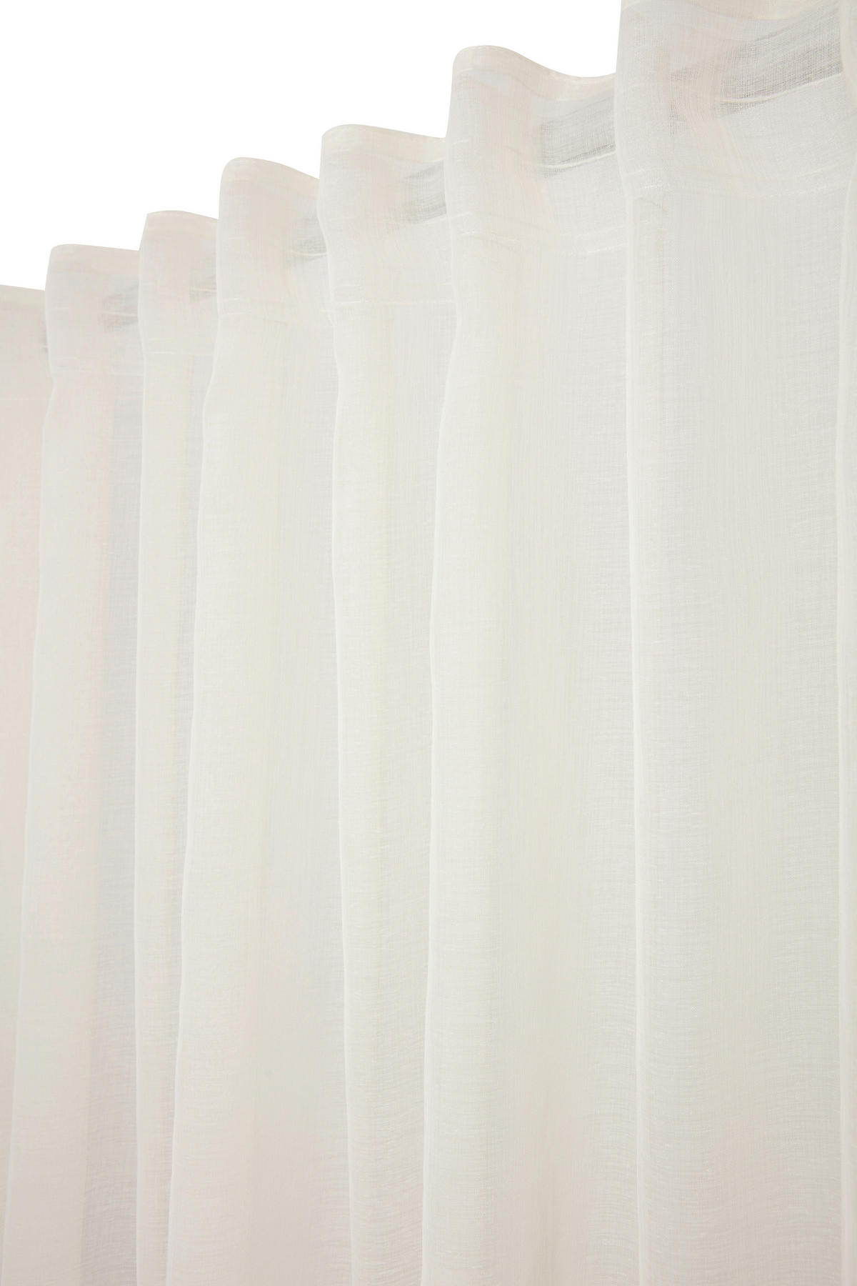 FERTIGVORHANG  transparent   280/300 cm  - Elfenbein, Basics, Textil (280/300cm)