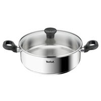 SERVIERPFANNE Duetto Silitan®-Antihaftbeschichtung  - Edelstahlfarben, Basics, Metall (38,7/10/25,6cm) - Tefal