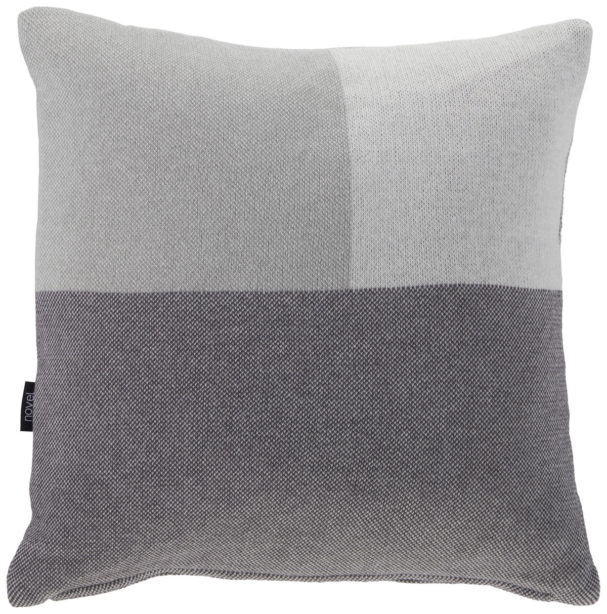 DEKORAČNÍ POLŠTÁŘ 48/48 cm - šedá/krémová, textil (48/48cm) - Novel