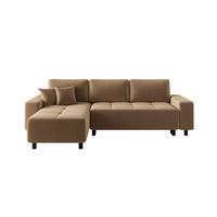 ECKSOFA  in Jacquard Senfgelb  - Senfgelb/Schwarz, MODERN, Kunststoff/Textil (144/246cm) - Carryhome