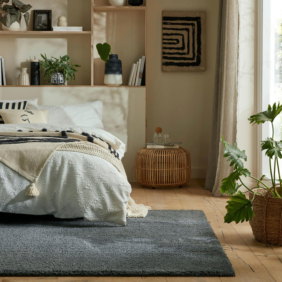 SHAGGY 160/230 cm Flair Rugs Grau  - Grau, Basics, Textil (160/230cm) - Xora