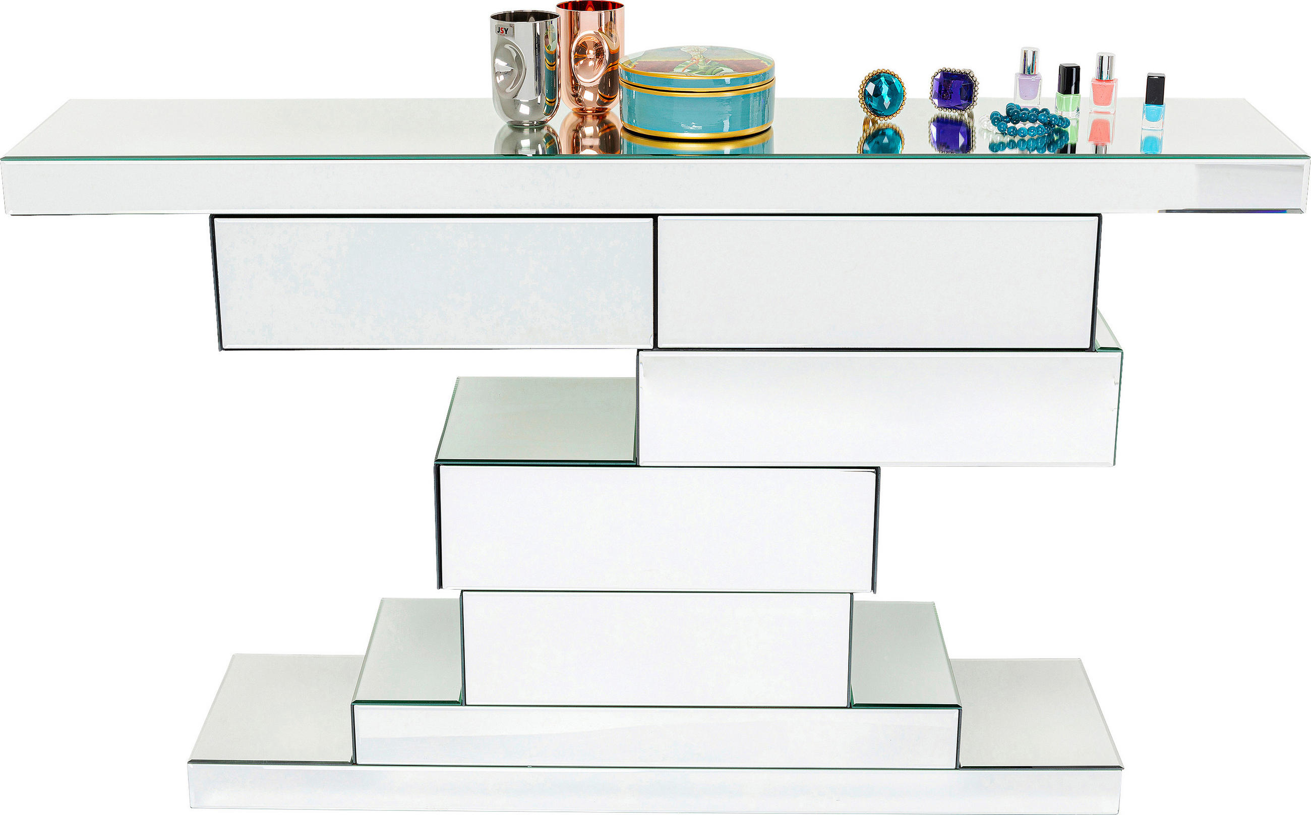 KONSOLENTISCH in Glas, Holzwerkstoff   140/80/30 cm  - Trend, Glas/Holzwerkstoff (140/80/30cm) - Kare-Design