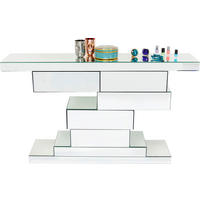 KONSOLENTISCH  - Trend, Glas/Holzwerkstoff (140/80/30cm) - Kare-Design