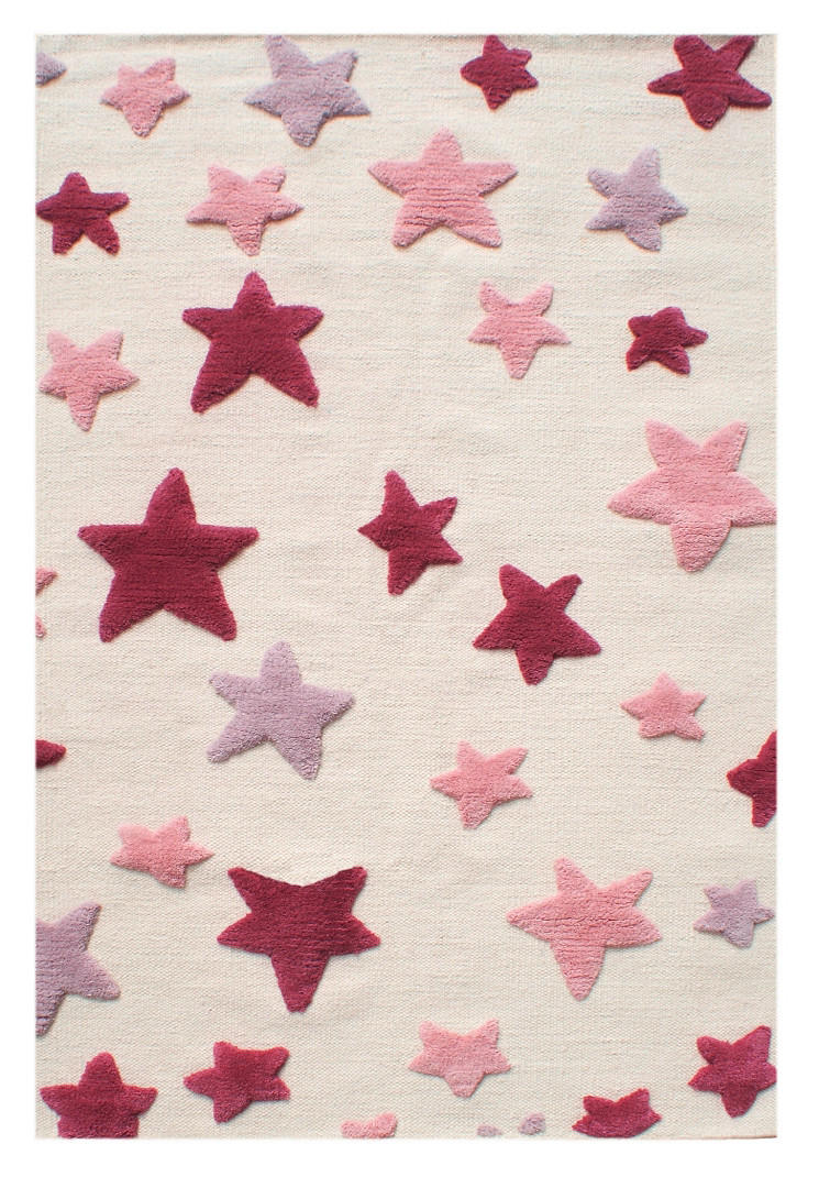 KINDERTEPPICH 100/160 cm Happy Rugs  - Rot/Naturfarben, Trend, Textil (100/160cm)