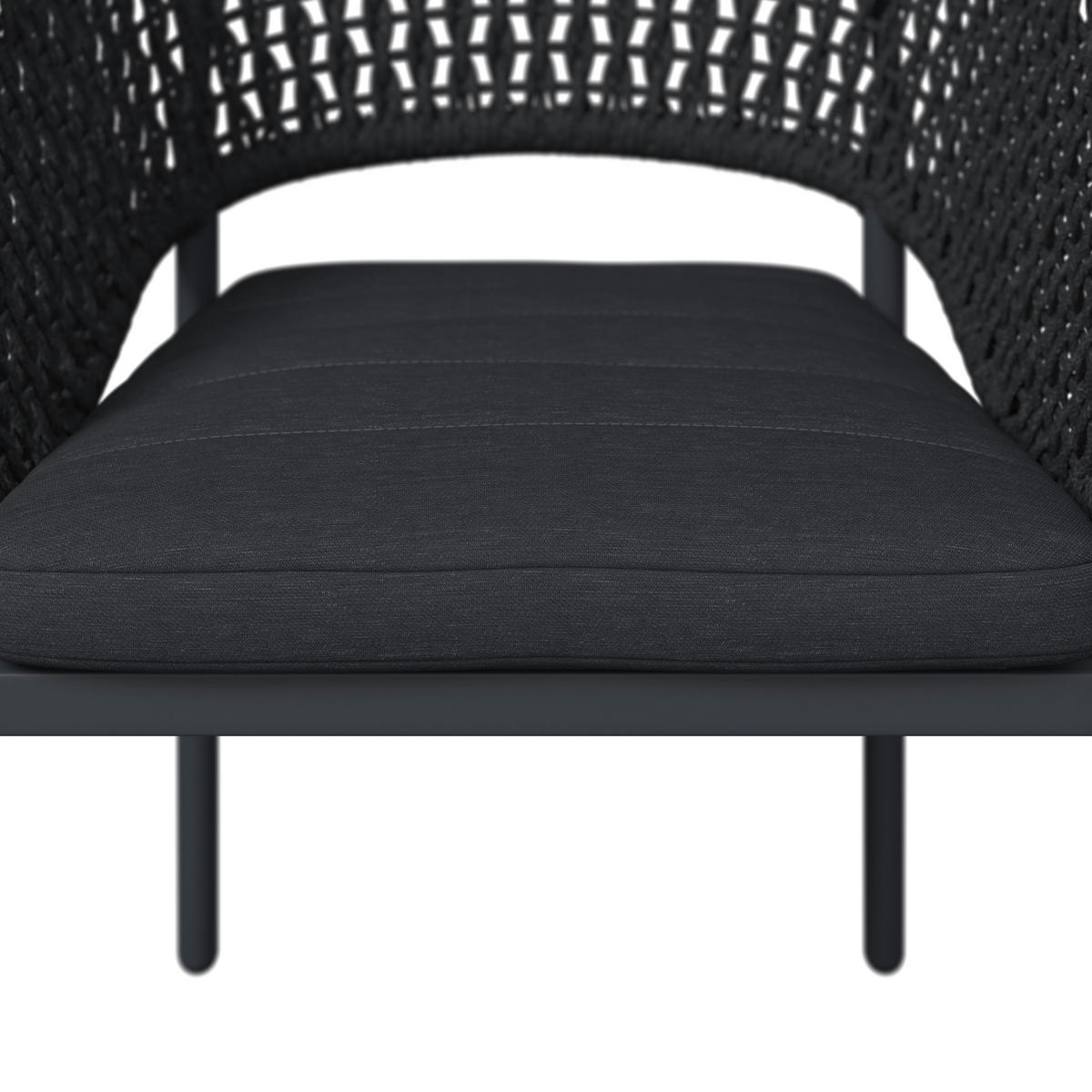 STAPELSESSEL in Metall, Textil Anthrazit, Dunkelgrau  - Dunkelgrau/Anthrazit, LIFESTYLE, Textil/Metall (58/79/62cm) - Amatio