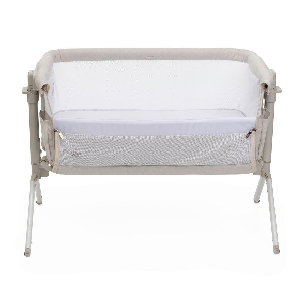 BEISTELLBETT Next2Me Armonia  - Beige, Basics, Textil/Metall (99/69/83/55,5cm) - Chicco
