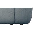 ECKSOFA in Velours Blau  - Blau/Schwarz, KONVENTIONELL, Kunststoff/Textil (168/298cm) - Carryhome