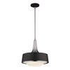 HÄNGELEUCHTE Elstead Holloway 47.9/54 cm   - Edelstahlfarben/Schwarz, KONVENTIONELL, Metall (47.9/54cm) - Elstead Lighting