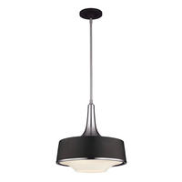 HÄNGELEUCHTE Elstead Holloway 47.9/54 cm   - Edelstahlfarben/Schwarz, KONVENTIONELL, Metall (47.9/54cm) - Elstead Lighting