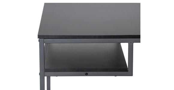 SCHREIBTISCH 140/70/75 cm  in Schwarz  - Schwarz, Design, Holzwerkstoff/Metall (140/70/75cm) - Carryhome