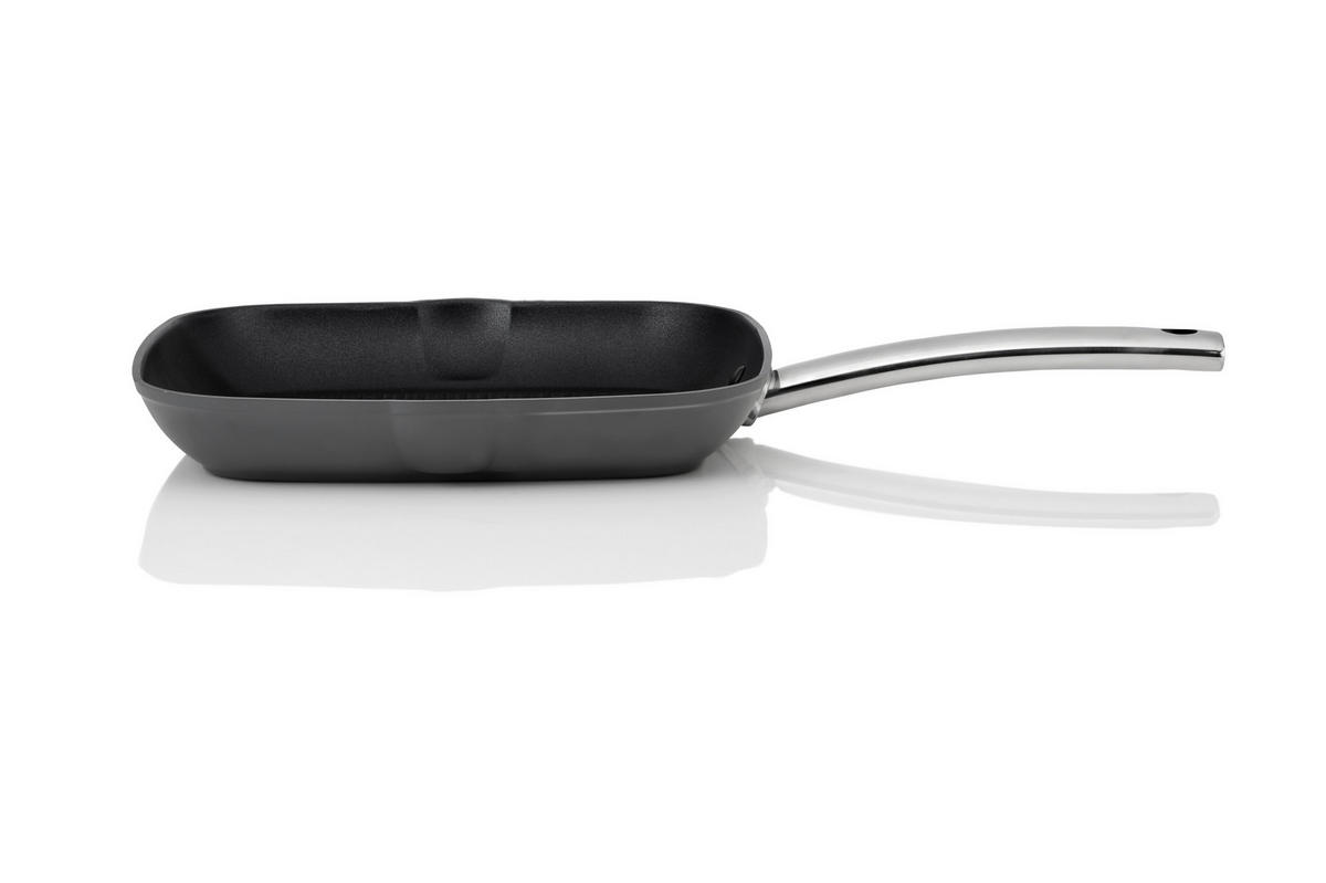 GRILLPFANNE 28 cm  - Silberfarben/Schwarz, Basics, Metall (28cm) - Stanley Rogers