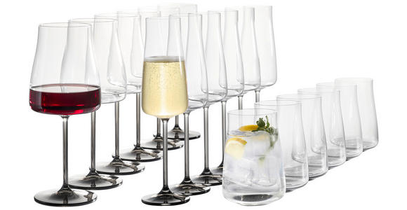 GLÄSERSET Sydney  12-teilig  - Transparent/Grau, LIFESTYLE, Glas - Novel