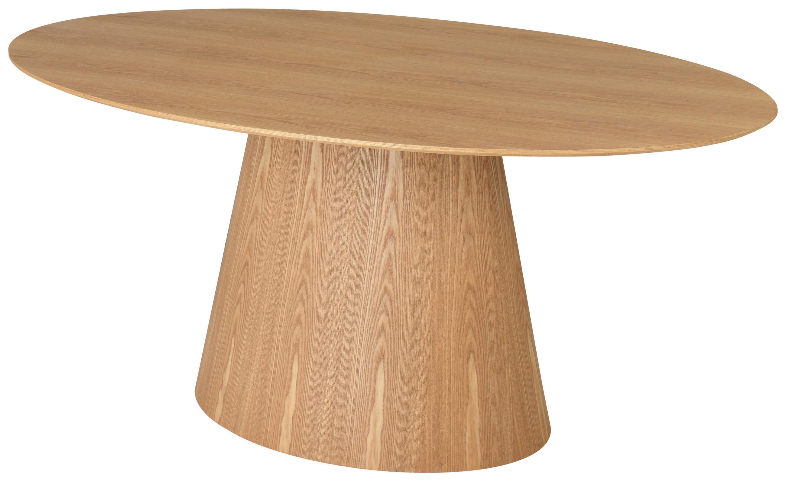 ESSTISCH Eiche furniert oval Eichefarben  - Eichefarben, MODERN, Holz/Holzwerkstoff (160/90/76cm) - MID.YOU