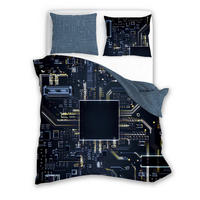 GYEREK ÁGYNEMŰHUZAT-GARNITÚRA 140/200 cm  - fekete, Konventionell, textil (140/200cm)