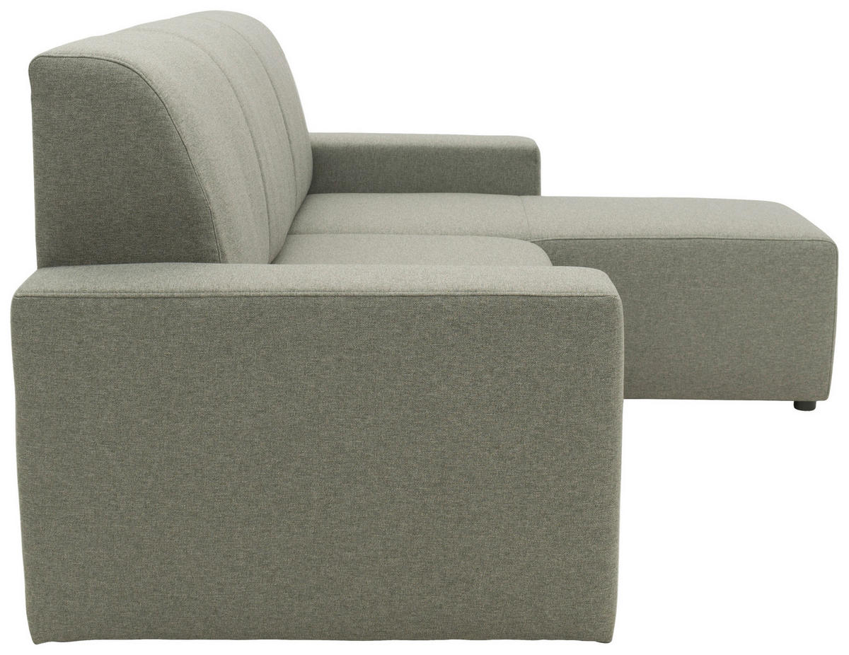 ECKSOFA Looks X Graubraun Webstoff  - Graubraun/Schwarz, Design, Kunststoff/Textil (222/150/88cm) - LOOKS by W.Joop