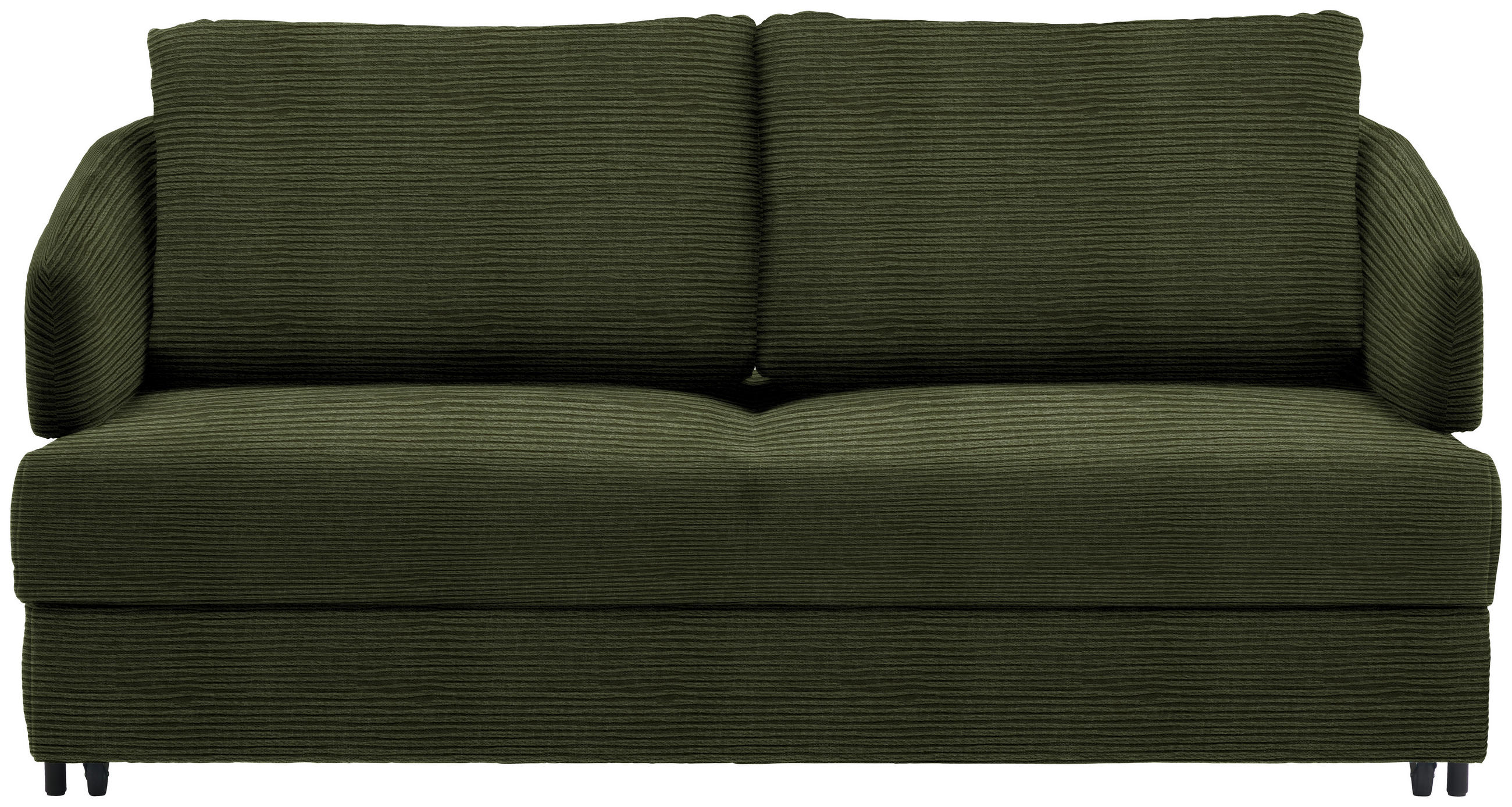 SCHLAFSOFA in Textil Dunkelgrün  - Dunkelgrün/Schwarz, Design, Textil/Metall (172/76-89/112-120cm) - Bali
