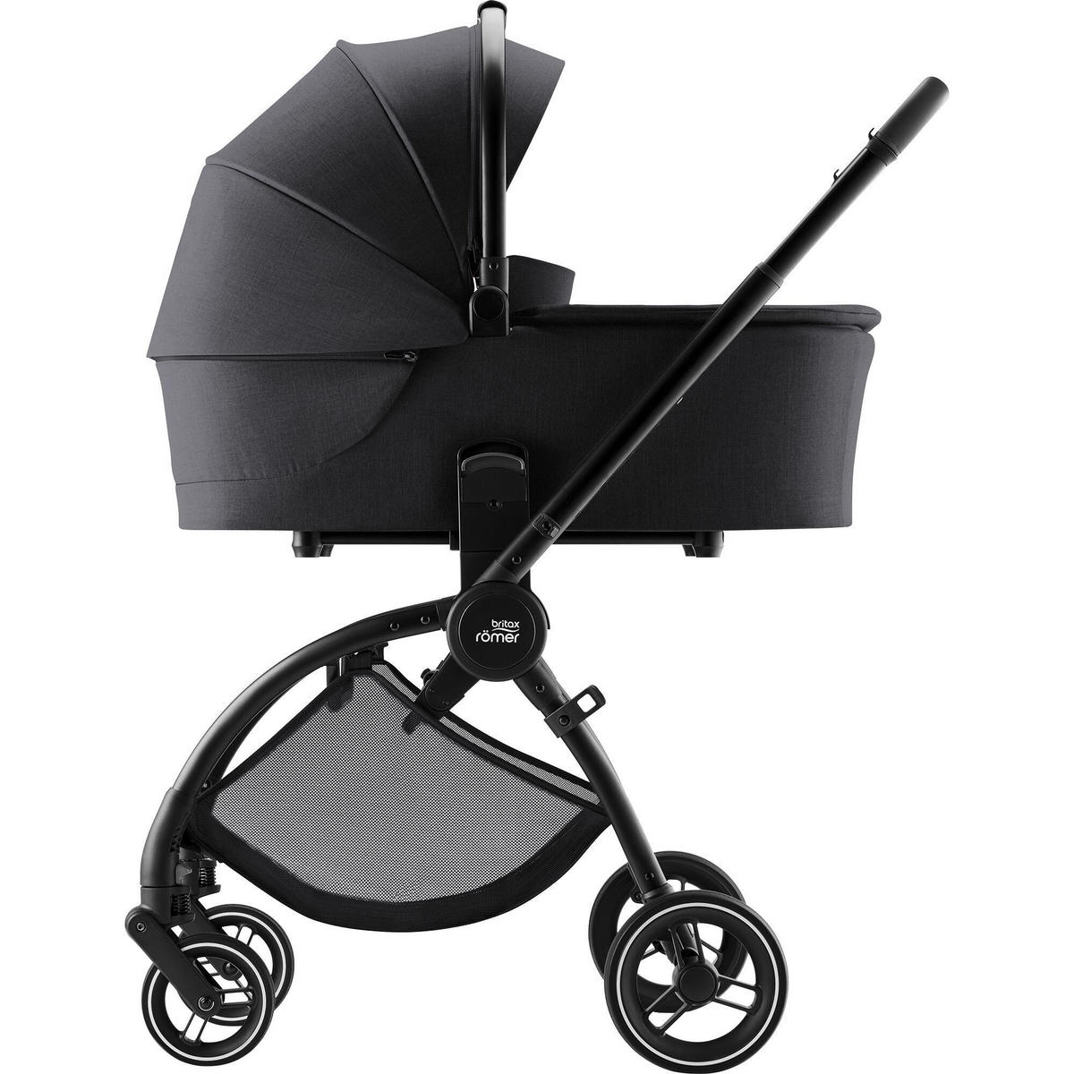 LIEGEWANNE Rio Carry Cot  - Schwarz, Basics, Textil/Metall (23/38/80cm) - Britax Römer