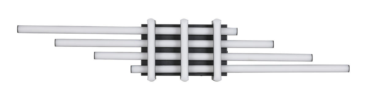 DECKENLEUCHTE 78/14/8 cm  - Schwarz, Trend, Kunststoff/Metall (78/14/8cm) - Collett's Monde