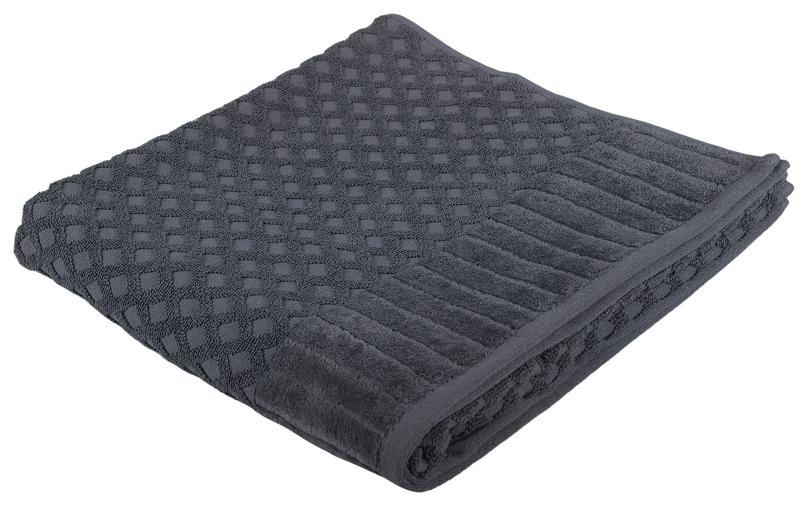 DUSCHTUCH 70/140 cm  - Anthrazit, Basics, Textil (70/140cm) - Dieter Knoll