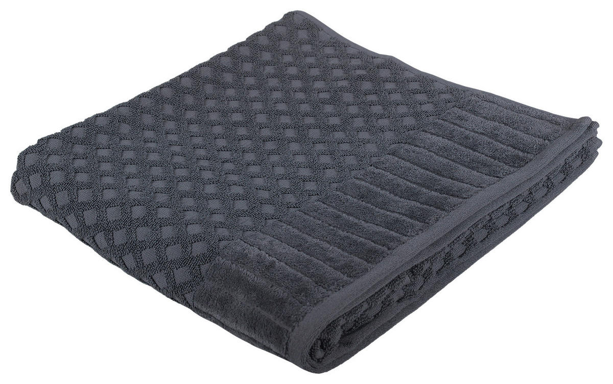 DUSCHTUCH 70/140 cm  - Anthrazit, Basics, Textil (70/140cm) - Dieter Knoll