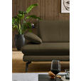 ECKSOFA in Echtleder Grün  308/195 cm  - Schwarz/Grün, Design, Leder/Metall (308/195cm) - Dieter Knoll