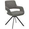 ARMLEHNSTUHL  in Stahl Struktur  - Anthrazit/Grau, Design, Textil/Metall (59/86/63cm) - Venjakob