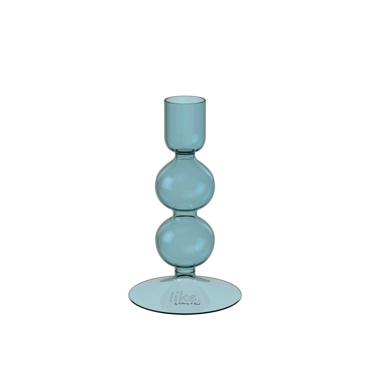 KERZENHALTER - Pastellblau, KONVENTIONELL, Glas (7,5/7,5/13,5cm) - like.Villeroy & Boch