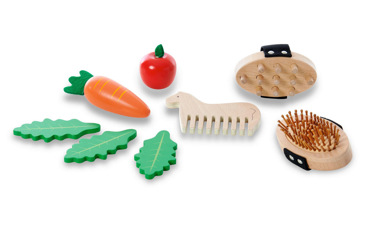 SET IGRAČ - rumena/rdeča, Basics, tekstil/les - My Baby Lou