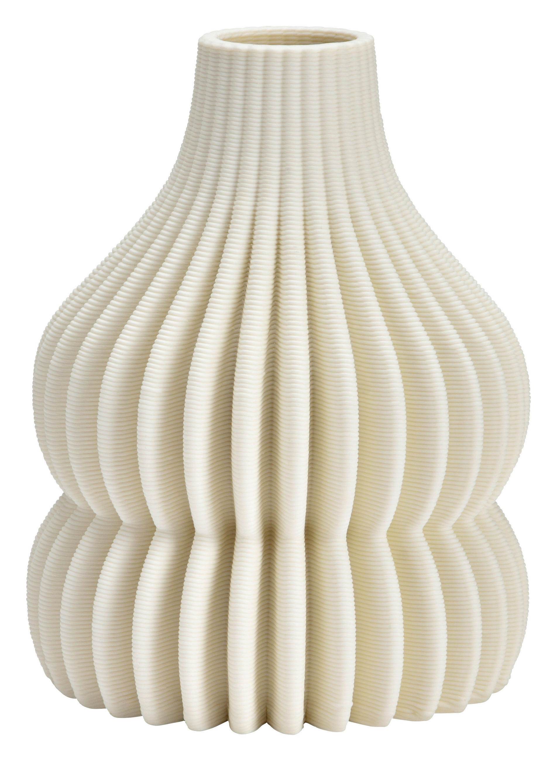VASE  - Weiß, Basics, Keramik (12/16/12cm)