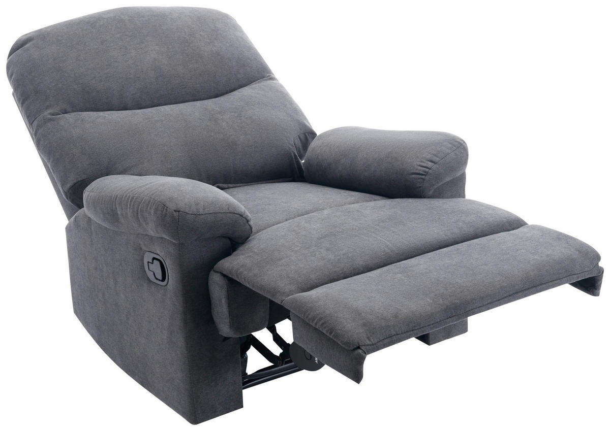 SJEDEĆA GARNITURA tekstil  siva   - siva/crna, Konvencionalno, tekstil/metal - P & B