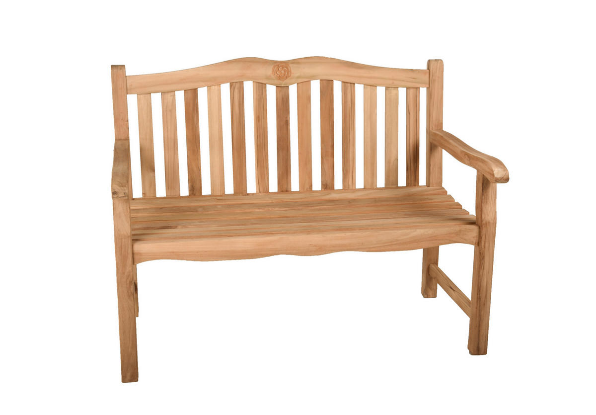 GARTENBANK 120/92/63 cm Teakholz   - Naturfarben, Basics, Holz (120/92/63cm) - Gardenson