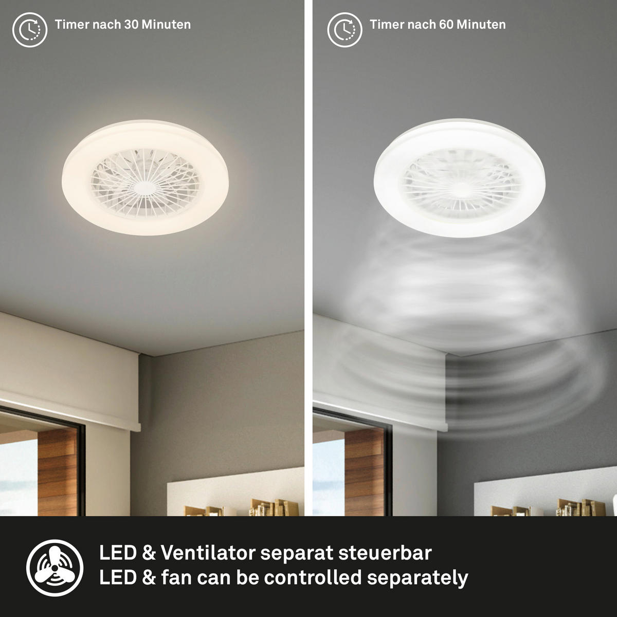 STROPNI VENTILATOR   //3000-6500 K// - Basics (48,5/14,5cm)