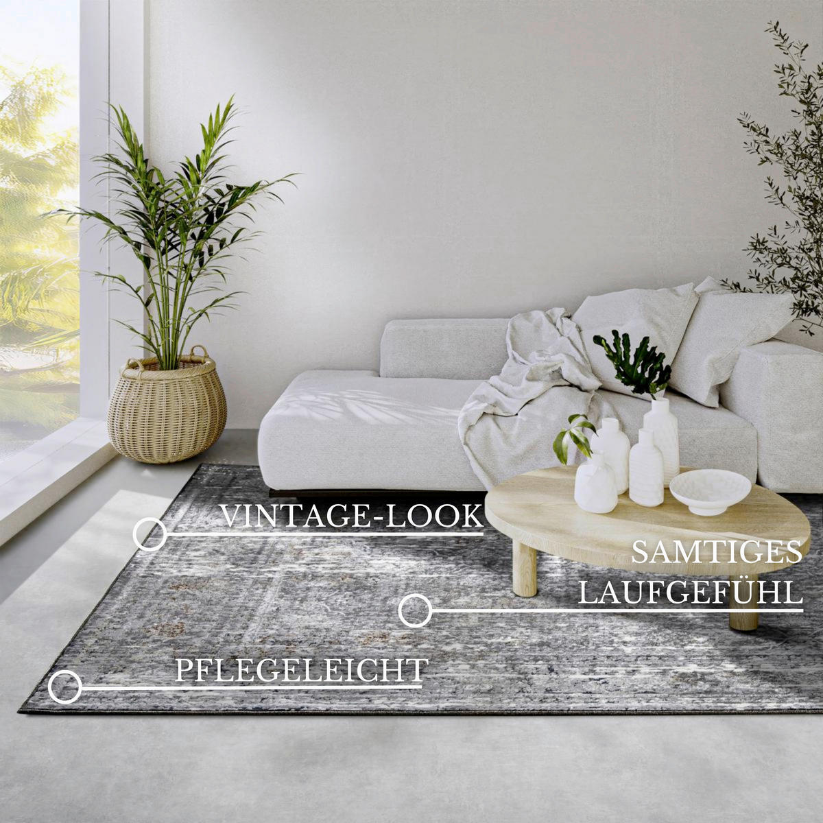 VINTAGE-TEPPICH 115/170 cm Kollektion 1809 Braun, Multicolor  - Multicolor/Braun, Design, Kunststoff/Textil (115/170cm) - Villeroy & Boch